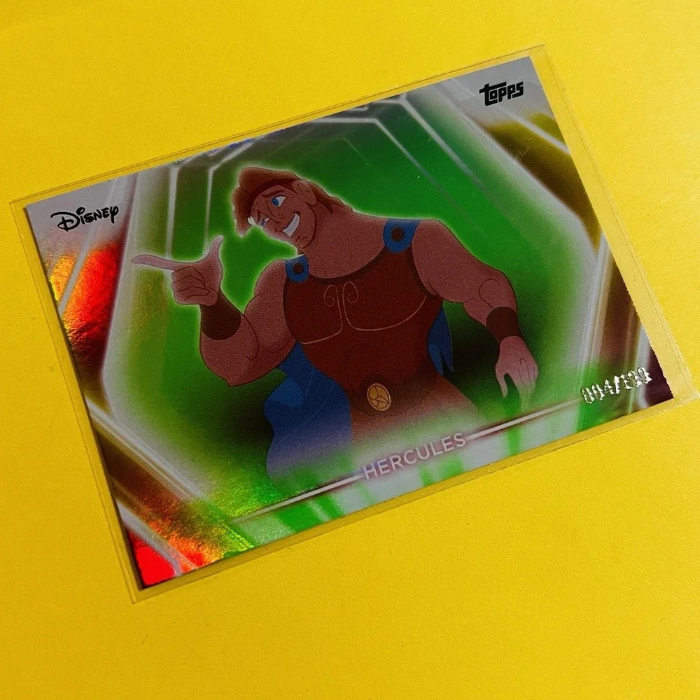 2026 Topps‎ Disney Neon Hercules /199 Green Parallel Serial Numbered Card ✨